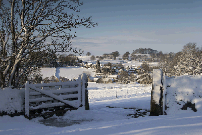 Christmas Card Snow Photo for printing